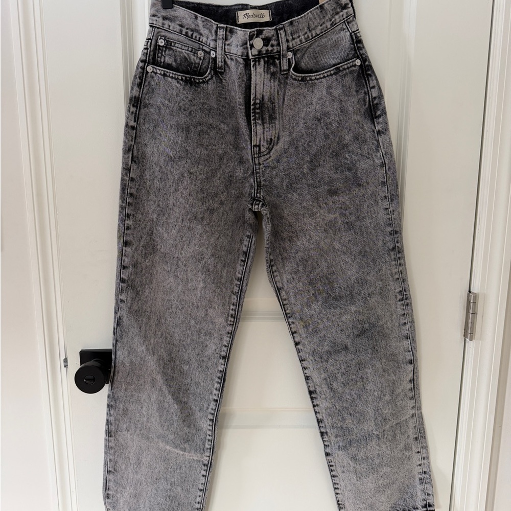 Madewell The Perfect Vintage Straight Jean Black Wash NWT - Picture 3 of 7